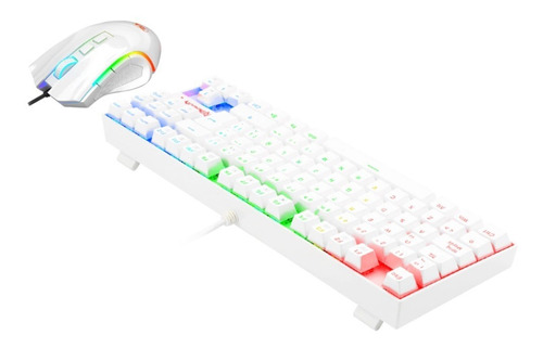 Imagen 4 de 10 de Combo Teclado Y Mouse Redragon Kumara K552rgb-ba-w Español