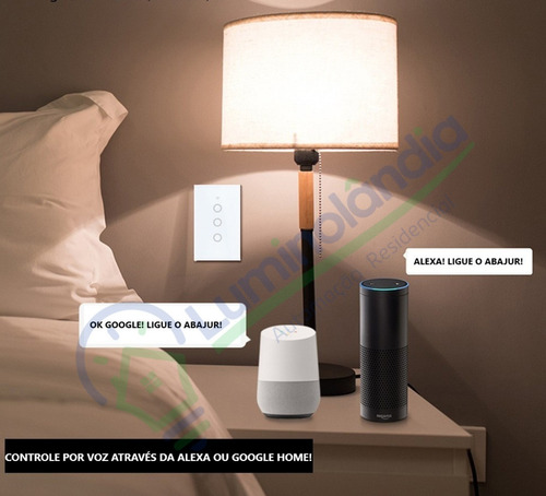 Interruptor Branco Zigbee Smart Tuya 3 Botões Sem Neutro
