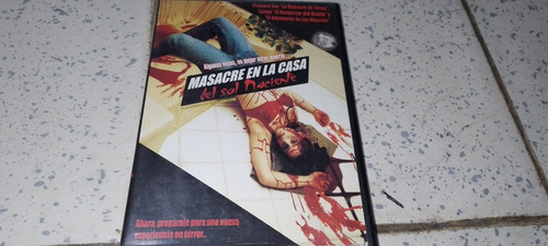 Película Masacre En La Casa Del Sol Naciente En Dvd Original (Usado)