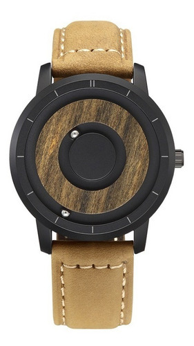 Reloj Casual De Cuero De Cuarzo Eutour Color de la correa Marrón claro