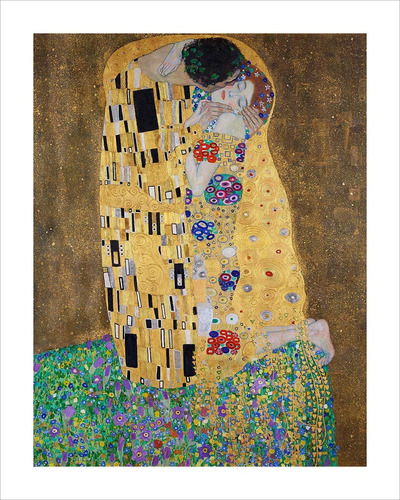 Lamina Fine Art El Beso Gustav Klimt 60x75 Myc Arte