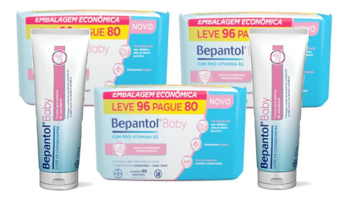 Kit 2 Pomadas Assadura 120g + 3 Lenços Umedecidos - Bepantol