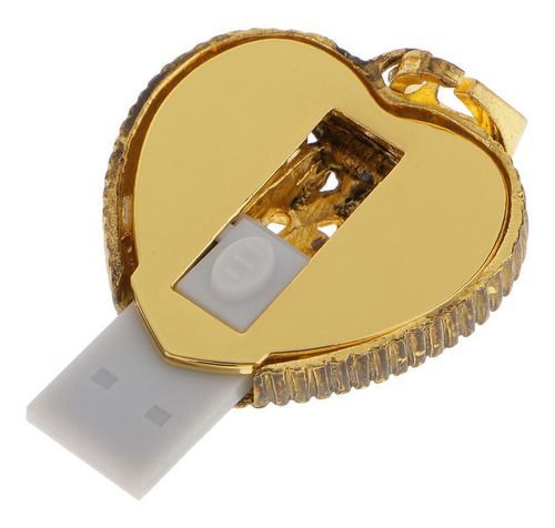 Imagem 5 de 6 de 4gb Usb Flash Drives Disco U De Bronze Estilo Coração