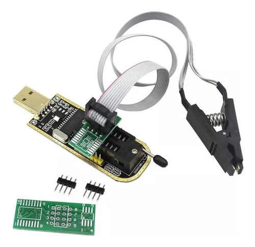 Ch341a 24/25 Kit Flash Eeprom + Pinza  -programador De Bios