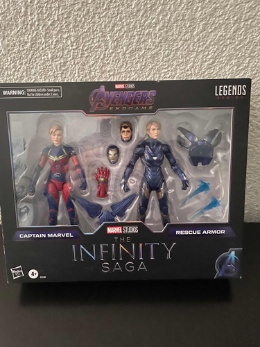 Marvel Legends Infinity Saga Rescue Armor & Captain Marvel