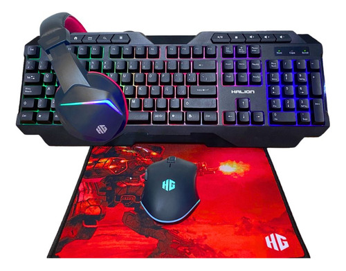 Kit Gamer Halion 4 En 1 Mercury Ha-404c