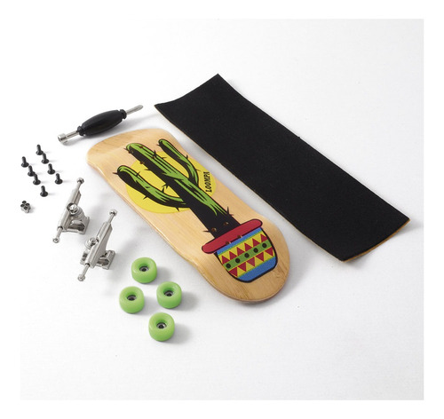 Finger Tech Deck Arce 5 Capas 32 Milímetros  Cactus 