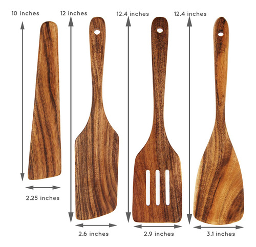Juego De Utensilios De Madera Para Cocinar Resistente