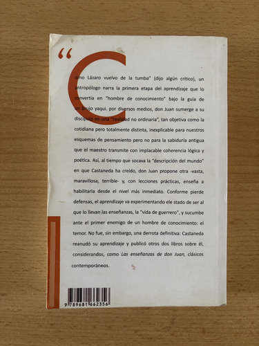 La Enseñanza De Don Juan - Carlos Castaneda - Ed. Blanda (Usado)