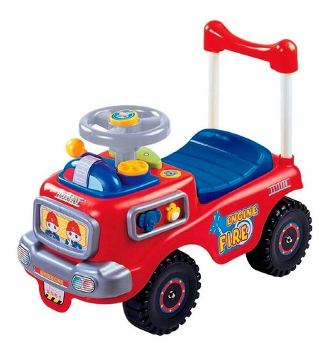 Montable Carro Impulso Bombero Rojo My-5561b My-toy
