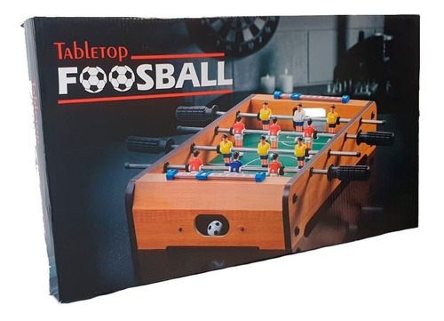 Futbolito De Mesa Portátil De Madera - Diversiones Bago