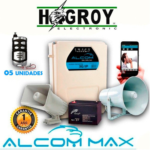 Kit De Alarma Comunitaria Alcom Max Ii - Hagroy