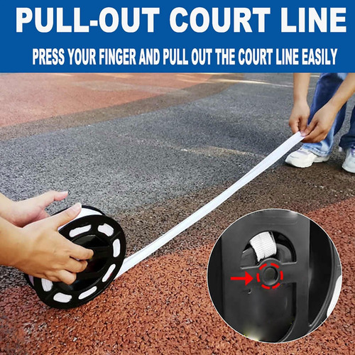 Líneas De Límites De La Corte De Voleibol Badminton Court Bo