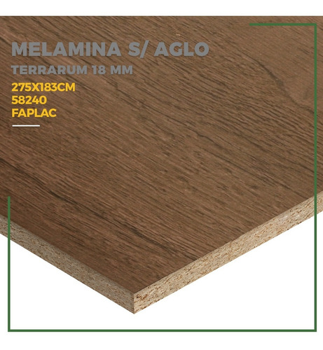 Placa Madera Aglomerado 18 Mm 275 X 183 Mm Terrarum Faplac
