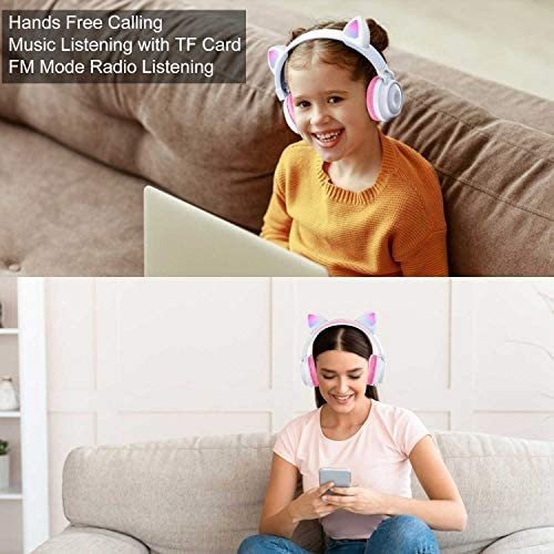 Oído Gbd Gato Niños Auriculares Inalámbricos Con Micrófo