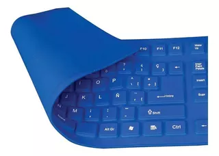 Teclado Flexible Para Pc Qwerty Español Barato 18-8338