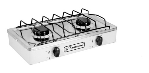 Parrilla Gas Estufa De Acero Inoxidable 2 Quemadores + Envio