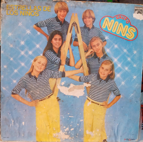 Lp Grupo Nins Estrellas De Los Niños En Acetato,long Play