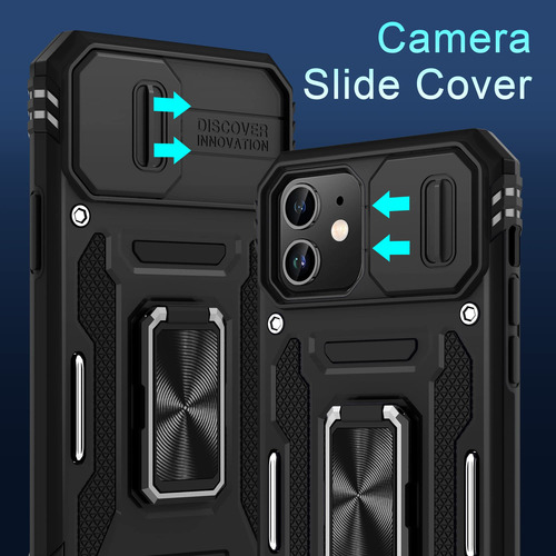 Funda De Teléfono Deerlamn Para iPhone 12/12 Pro Con Funda De Cámara Deslizante