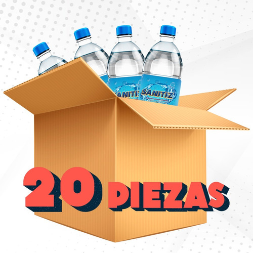 Liquido Desinfectante Sanitizante 1l Sanitiz Coselma 20pzas