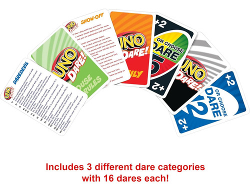 Juego De Cartas Uno Dare Mattel Con Desafíos Divertidos