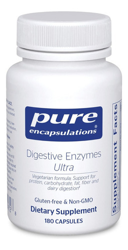 Enzimas Digestivas Ultra Pure Encapsulations 180 Cápsulas