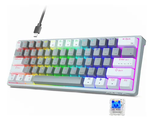 Aula 29 Rgb 60 Porcentaje Teclado Con Cable Pc Gaming Mec...