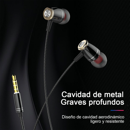 Imagen 10 de 10 de Audífonos Games Con Graves Pesados De Metal Cable Jack 3.5mm