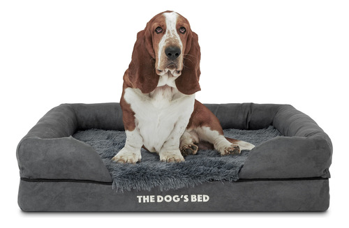 The Dog's Bed - Cama Ortopedica Para Perros De Piel Gris Gra