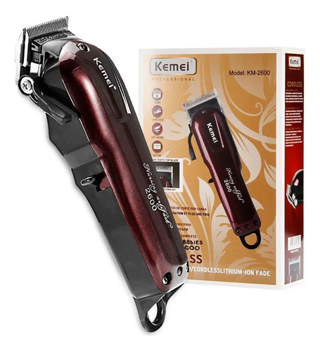 Máquina Corte De Cabelo Kemei Turbo Sem Fio