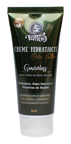 Imagem 1 de 5 de Hidratante Vegano Genderless Para Tattoo 90 Ml- Realça A Cor