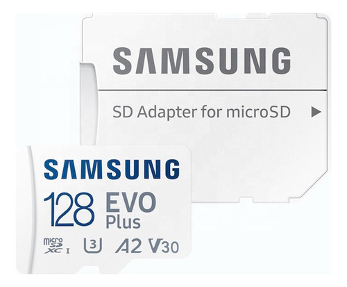 Samsung Evo Plus Microsd 128gb Sdxc U3 130 Mb/s 4k Adaptador