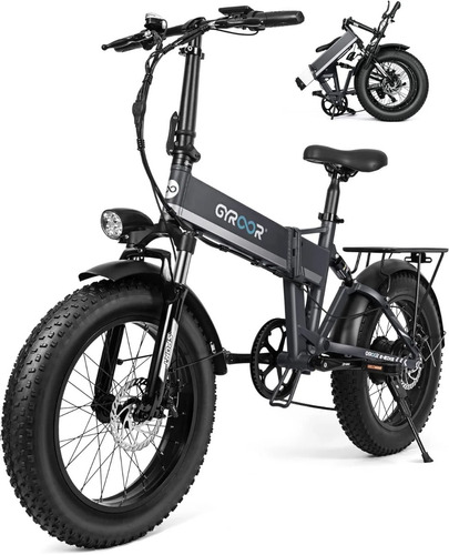 Gyroor C5max Folding Electric Bike For Adults, 20  Fat Tire 