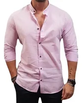 Comprar Camisas Lino Manga Larga Hombre Verano Algodon Lino Verano