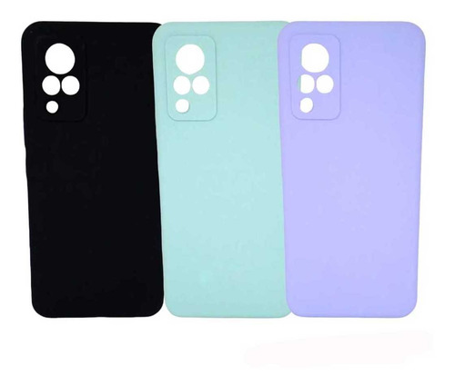 Estuche Silicone Case Proteccion Camara Para Vivo V21 