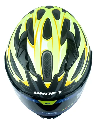 Casco Integral Shaft Sh-582sp Cycling Ngr.mat-amll Visorhumo