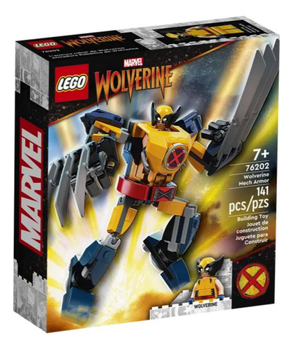 Lego Marvel Armadura Robótica De Wolverine 142 Piezas 76202