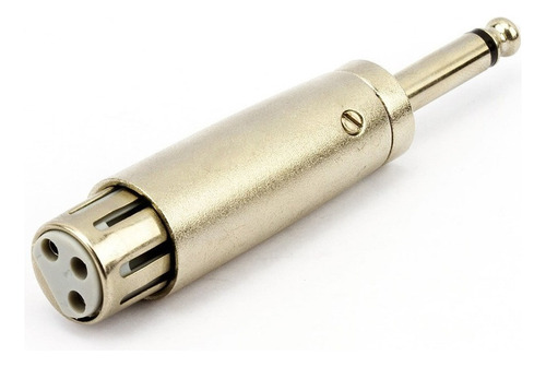Adaptador P10 Macho Para Xlr Fêmea