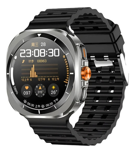 Reloj Smartwatch S7 Ultra Hd Monitoreo De Salud Integral Negro Milanese Negro Negro