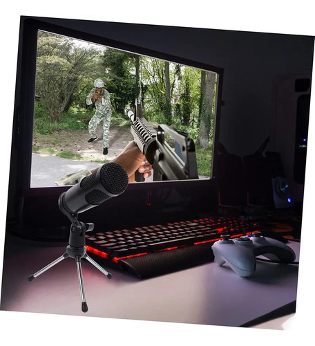 Micrófono Condensador Usb Con Trípode De Mesa