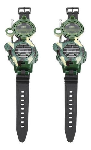 2 Unids 7 En 1 Walkie Talkies Reloj Electrónico Radio .