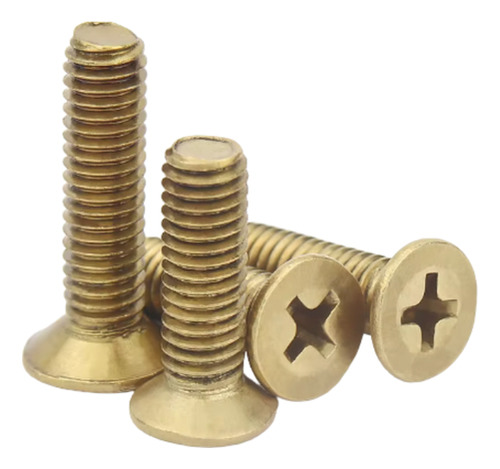 Parafuso Chata Phillips Bicromatizado M4 X 16 Mm - 250