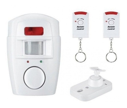 Kit Alarme Sem Fio Residencial Sensor Sirene Com 2 Controles