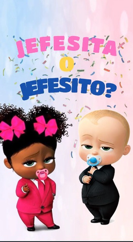 Invitación Digital En Vídeo Revelación De Genero Jefe En Pañ (Usado)