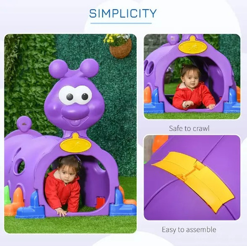 Tunel De Juego Gusano Infantil Niños Msi