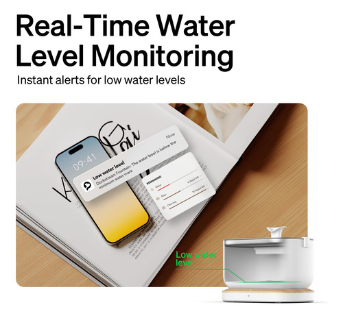 Fonte De Água Cat Petlibro Dockstream 2,5 L Com Monitorament