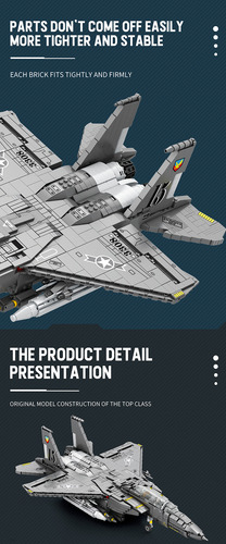 Modelo De Juguete De Bloques De Construcción F-15 Strike Eag