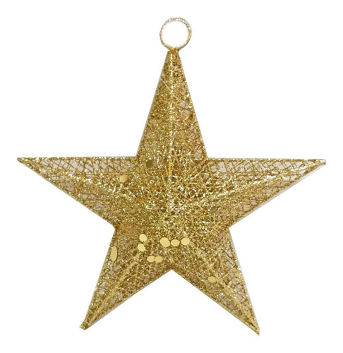 Estrella 20cm Alambre Oro #30920 Arbol De Navidad  Sheshu ?