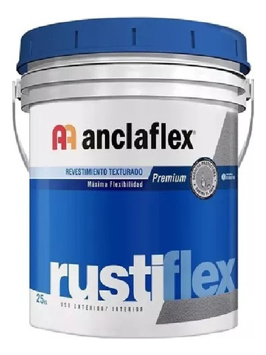 Anclaflex Rustiflex Revestimiento Acrilico Blanco X 25 Kg