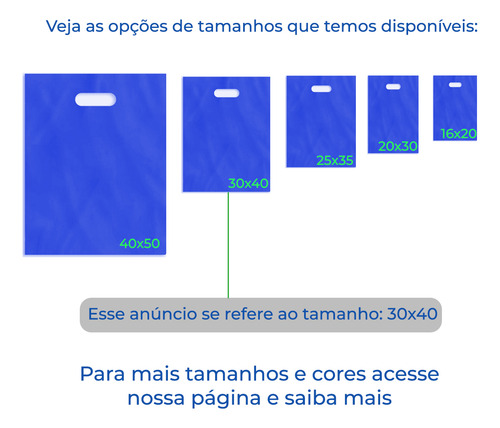 Sacola Plástica Boca De Palhaço Reta Rosa 30x40 - 50 Un